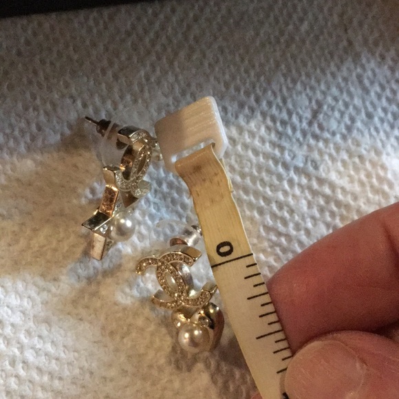 Authentic Chanel Goldtone Earrings - Picture 2 of 7